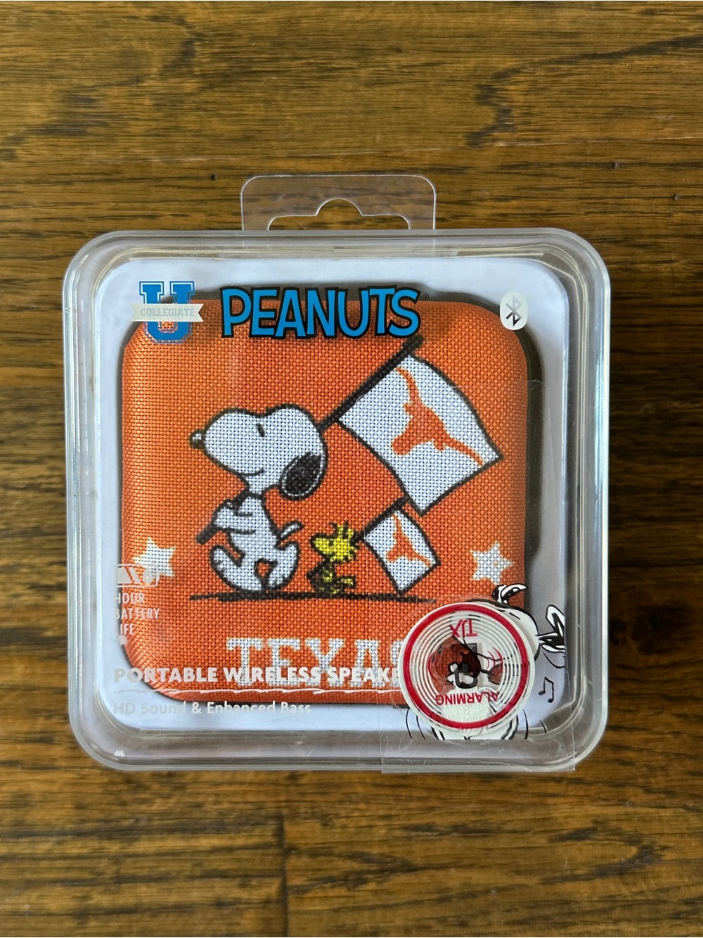 NWT Peanuts Snoopy Texas UT Austin Longhorns Portable Wireless Bluetooth Speaker